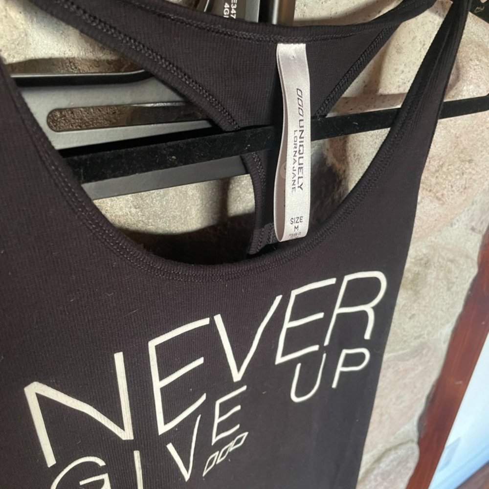BRAND NEW NEVER WORN - Lorna Jane - Black Racerback Tank - Size M